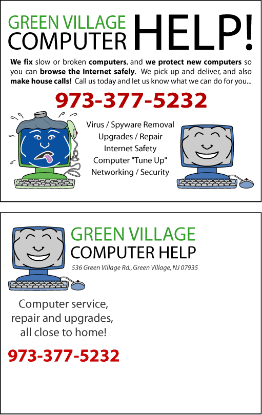 Computer Help Postcard - Full